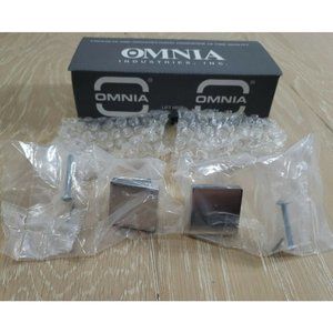 Omnia Handle 1-1/4" Square Cab Pull Knobs 2 Pieces 9004/32.26 - OPEN Box